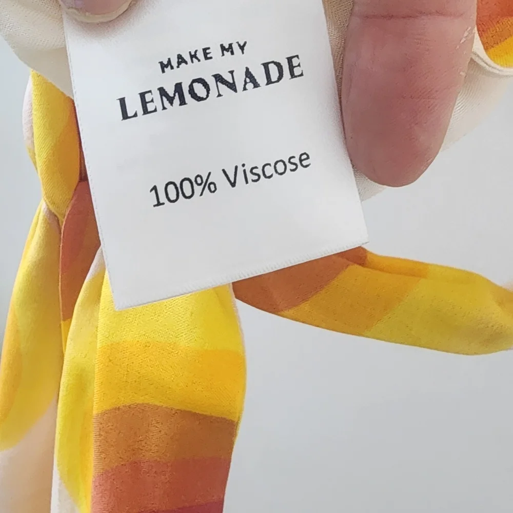 New Lemonade Yellow and Red Polka‎ Dot Top, Size 34.